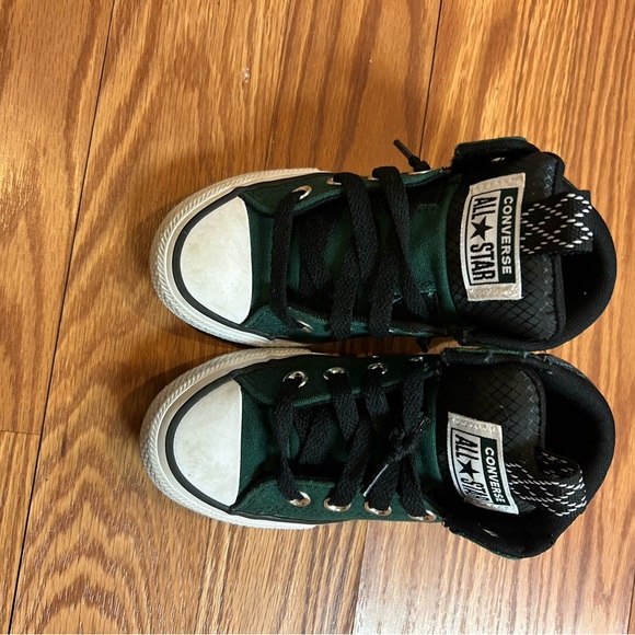 Converse Kids High-Top Sneakers - Dark Green and Black - Picture 3 of 7